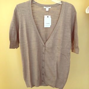 Caslon 3/4 sleeve cardigan, size S